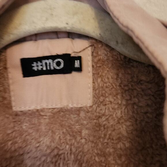 Coat #Mo medium calm pink jacket fake fur lining very warm bomber jacket style - Picture 3 of 11